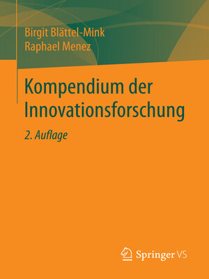 cover image of Kompendium der Innovationsforschung